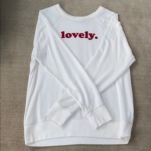 Super Soft White “lovely.” Sweater
